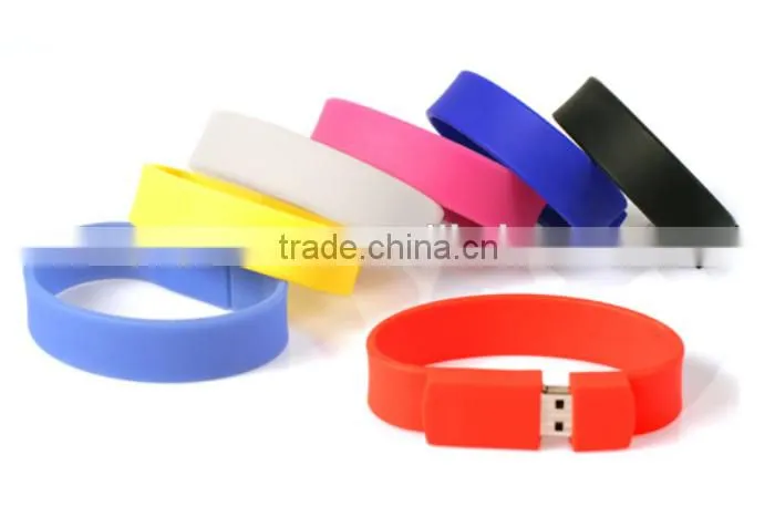 Wrist band silicon usb flash drive for promotional gift