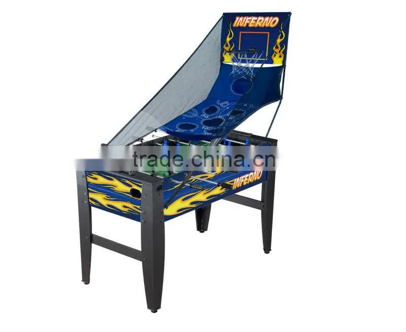 5 in 1 Multi-functional Table Game included soccer,pool table,table tennis,chess and backgammon