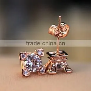 JINSE Eiffel Tower Shaped Stud Earrings