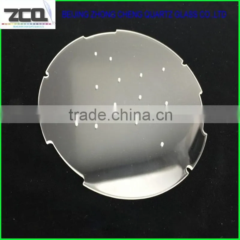 Quartz glass parts with holes