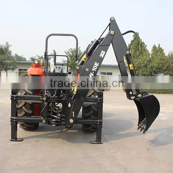 towable backhoe powered by agricultural tractor