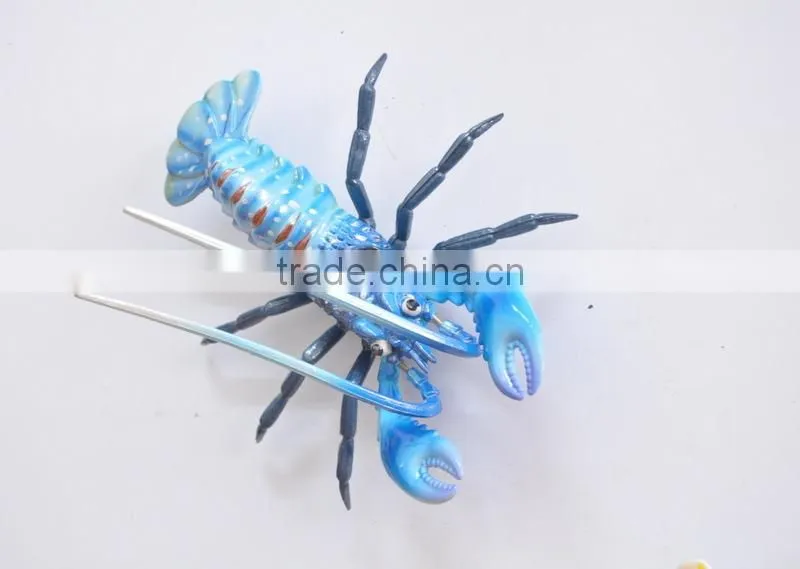 5 inch Plastic Lobster Animal Refrigerator Magnet, Magnetic Sticker