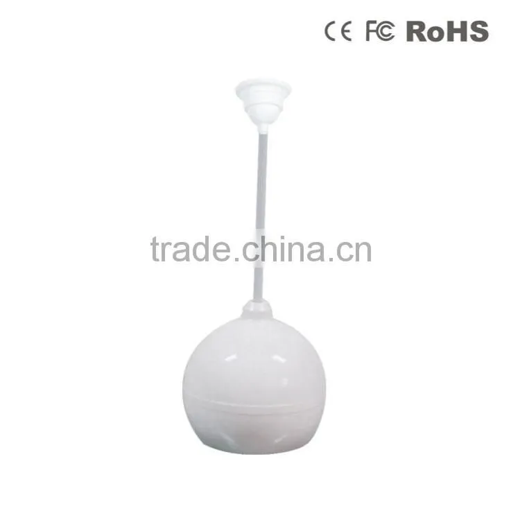 Coloralbe12W magic small white ball speaker for room with CE certificate