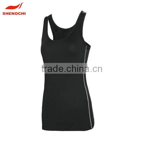 China manufacture blank polyester full print gym singlets