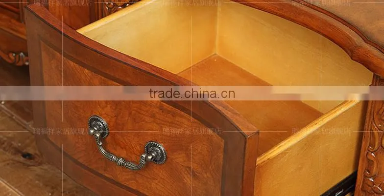 Vintage style wooden flooring TV stand cabinet for storage T-216