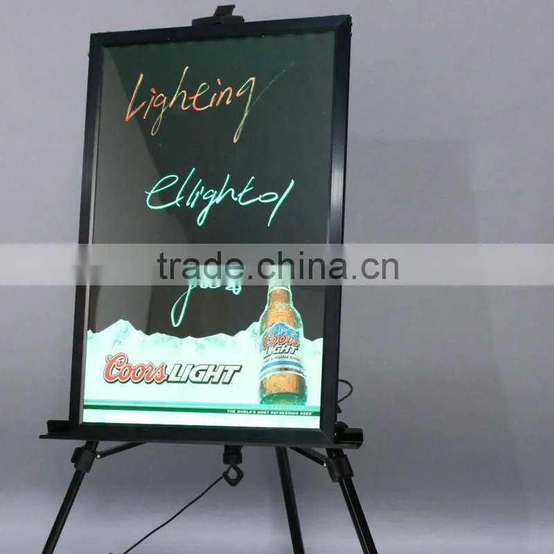 Mirror led writing board with high brightness wholesale