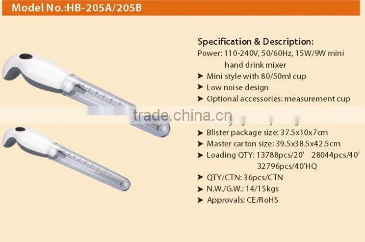 Non-stick hand mixer, flexible and easy to handle Electric Handle Coffee Milk drink Food Mixers high quality