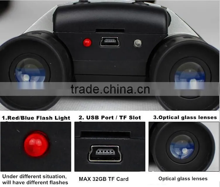 10 x 15 Zoom Telescope Binocular Digital Camera With Video recording High Resolution Binocular Digital Camera with 1.3 Megapixel