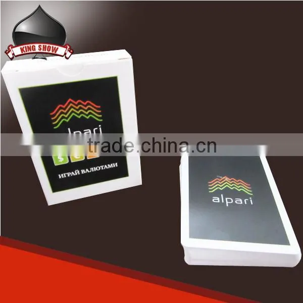 high end poker cards custom for promotional advertising
