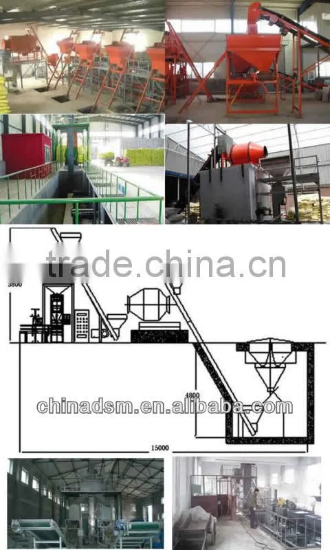 High efficiency chicken manure processing equipment,dashan hot selling