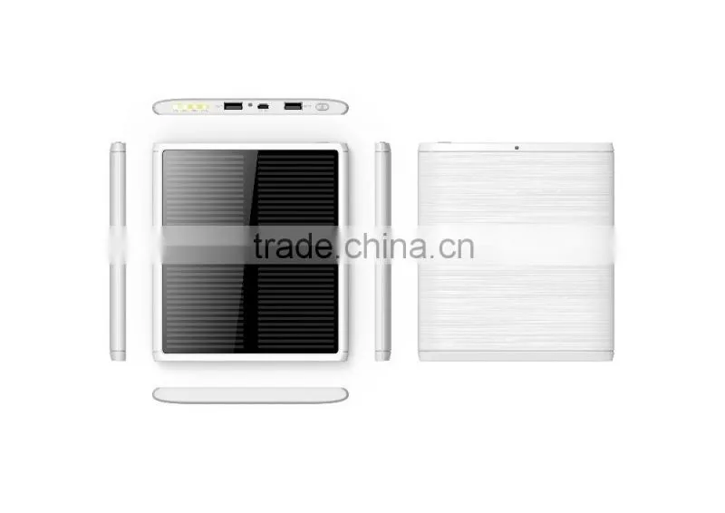 New arrival mobile charger waterproof easy portable pocket solar power bank