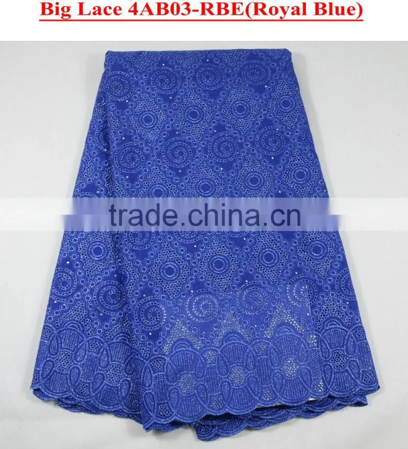 4colors elegant African voile laces fabric big lace fabric in stock