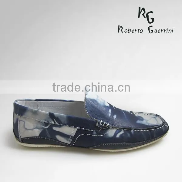 china fashion genuine leather men casual shoes