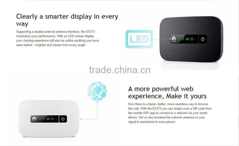 Huawei E5373s-155 LTE FDD800/900/1800/2100/2600Mhz Cat4 150Mbps Wireless Mobile 4g wifi router Modem