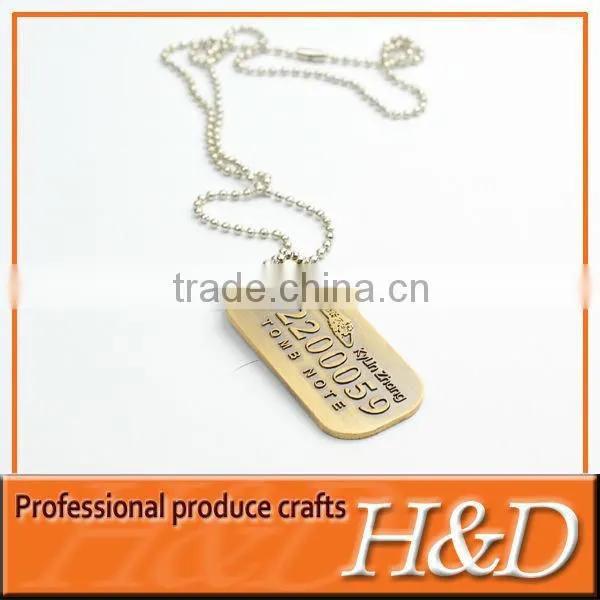 custom silver metal dog tag with logo engraved wholesale