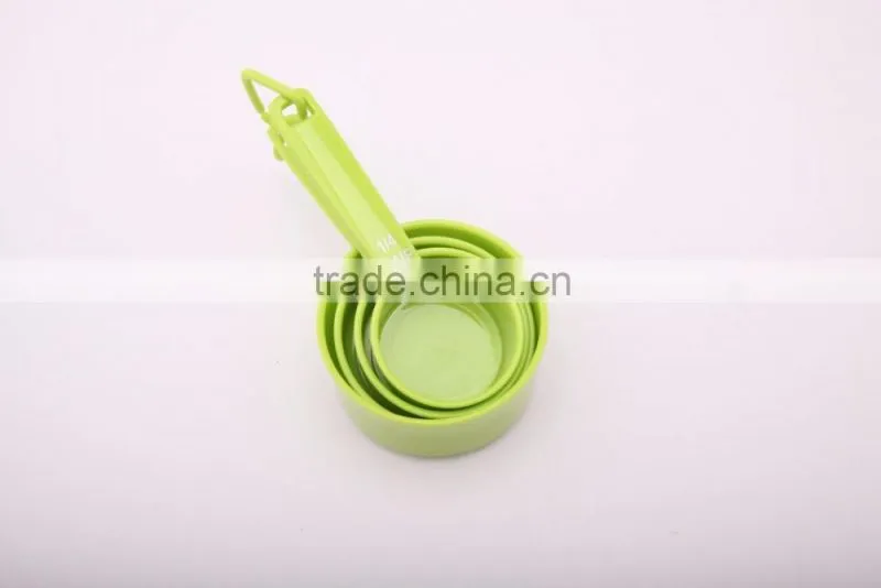 Cheap price 8-Piece Plastic Measuring Spoons, green