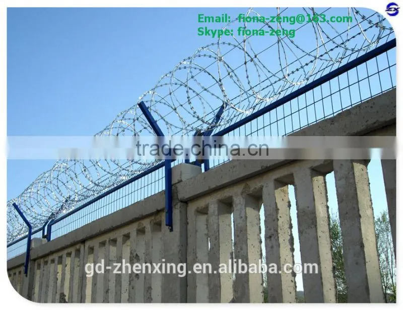 Guangzhou barbed wire mesh and fencing material for frontier border manufacturer