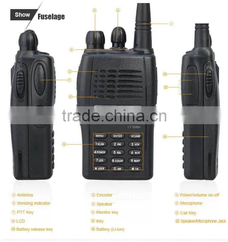 way vhf chinese uhf fm radio GP-78 walkie talkie transceiver