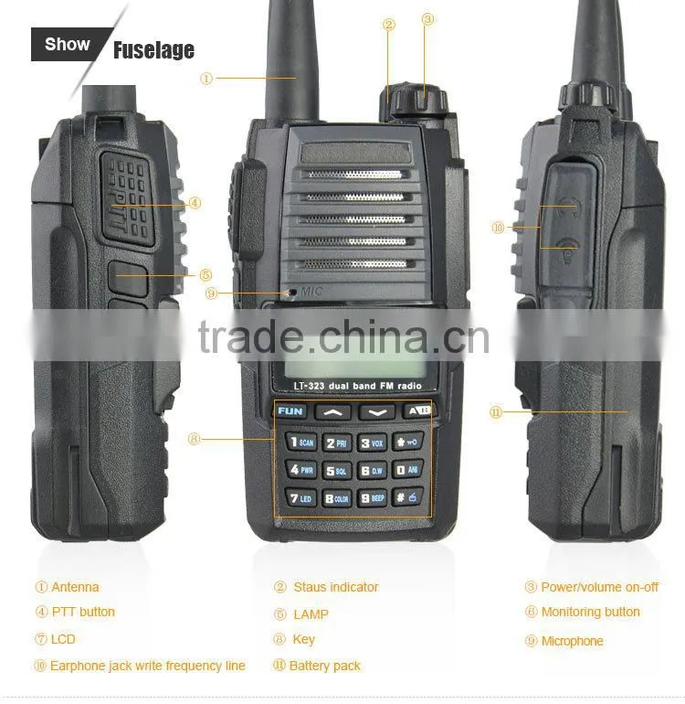LUITON LT-323 dual band 2 way radio
