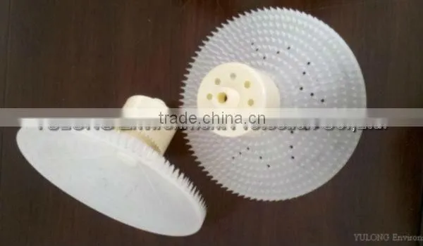 Swirl air diffuser for waste water treatment