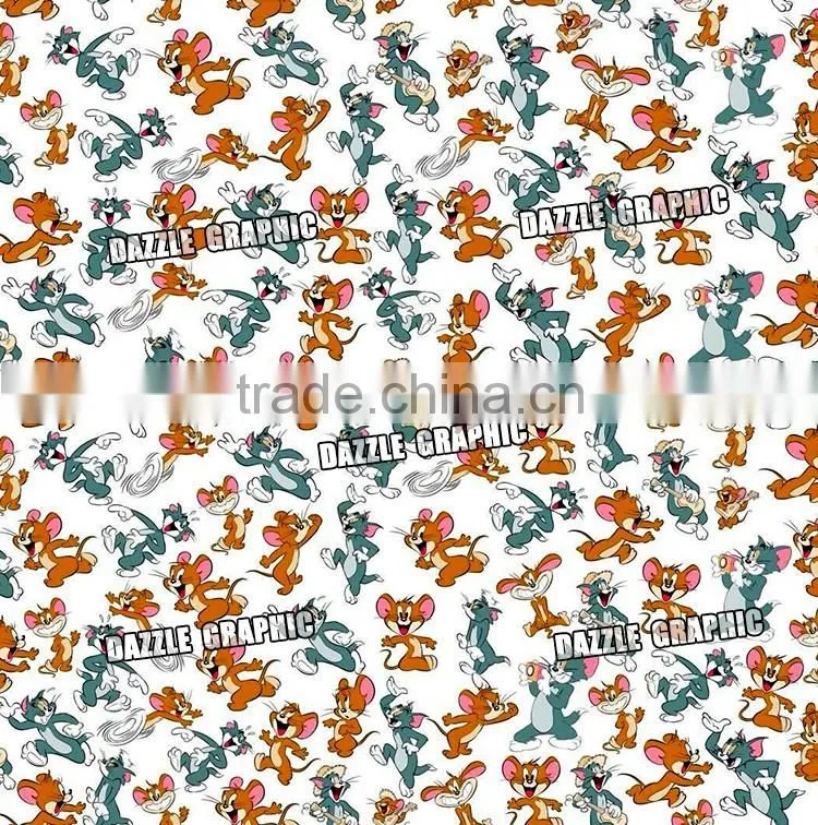 Pretty Popular Cartoon Pattern Hydrographic Printing Film Width 0.5M No.DGLGD075 Dazzle Graphic Water Transfer Film