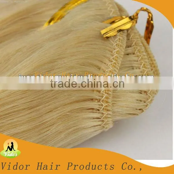 Factory Wholesale High Quality Hand Tied Virgin Hair Weft