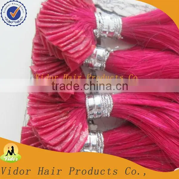 100 Virgin V Tipped Hair/Remy Hair Extension/Human Keratin Hair
