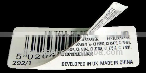 Double side printed label