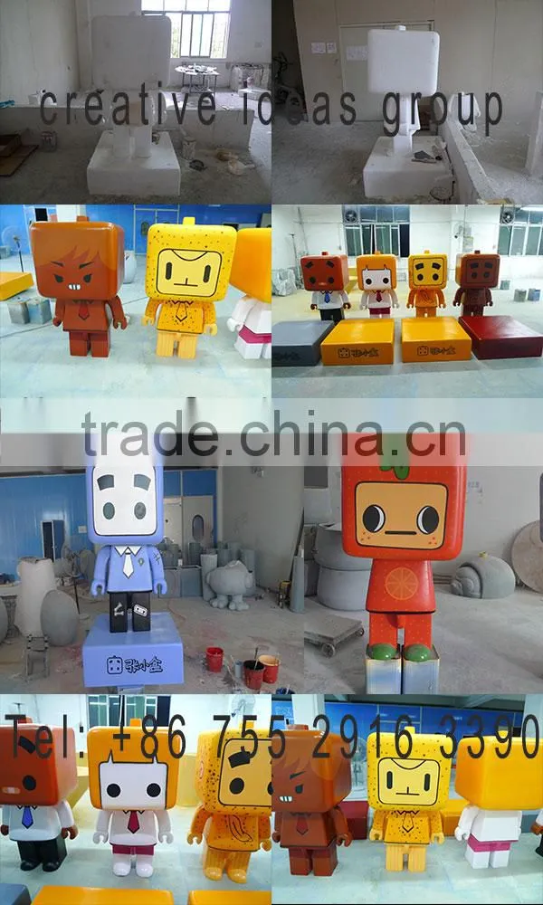 Large outdoor resin figure sculpture