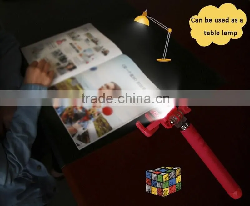 Selfie Monopod LED Flash Smartphone Selfie Stick Supreme Mini Night Version LED Filling Light For Android Phone for iPhone