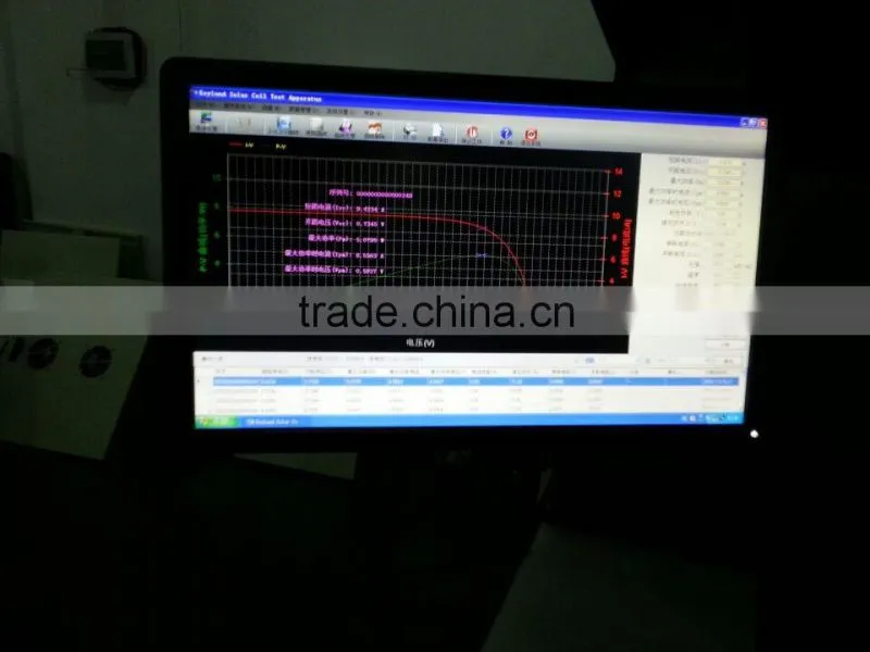 3A AM1.5 100mw/cm2 GTC-5A GTC-B solar cell IV PV curve sorting machine with 200*200mm/0.1w-5w effective test range