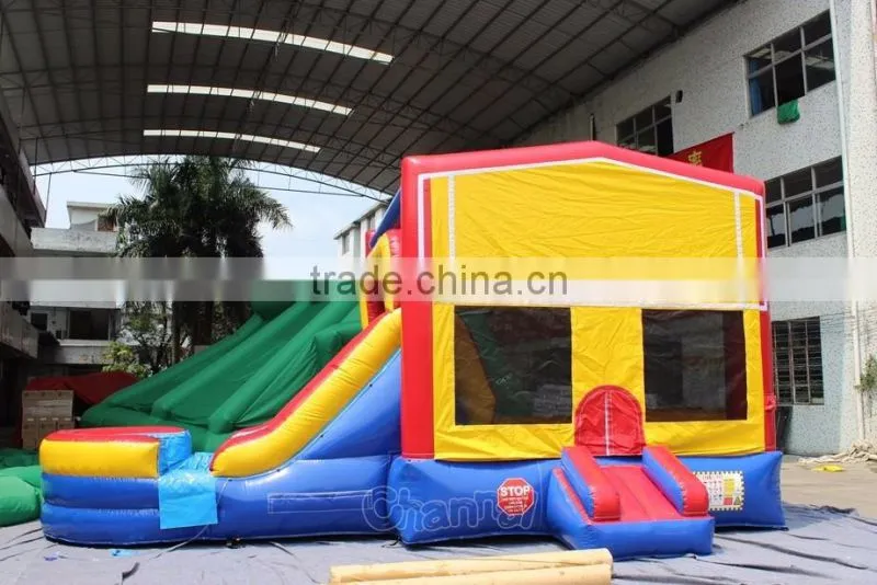 cheap inflatable themed bouncer wet/dry combo for kids