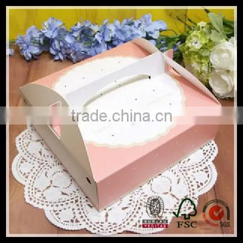 Custom popualr high quality exquisite wedding cake boxes with cheap price wholesale
