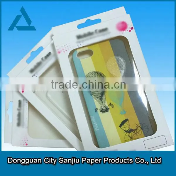 customized Small Cardboard phone case cover packing box