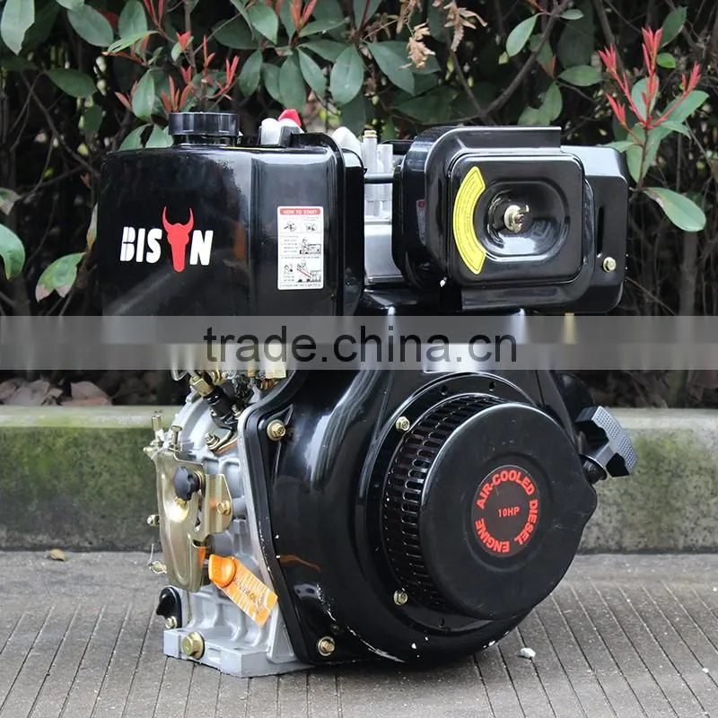 BISON(CHINA) Air Cooled 4 Stroke 499cc 10HP Diesel Engine For Mini Tiller