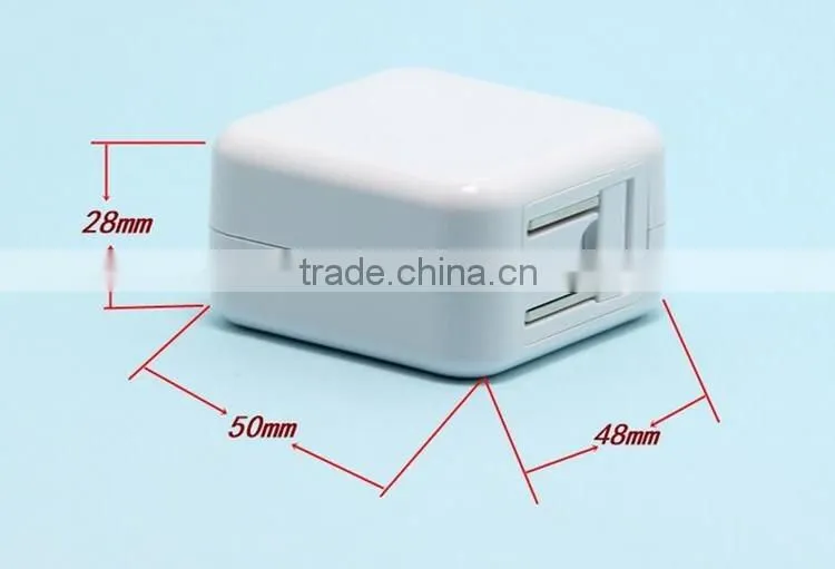 2016 New Design 5V 2A 2 USB Port Travel Adapter USB With Cheap Price