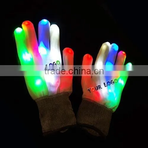 2016 Colorful led gloves