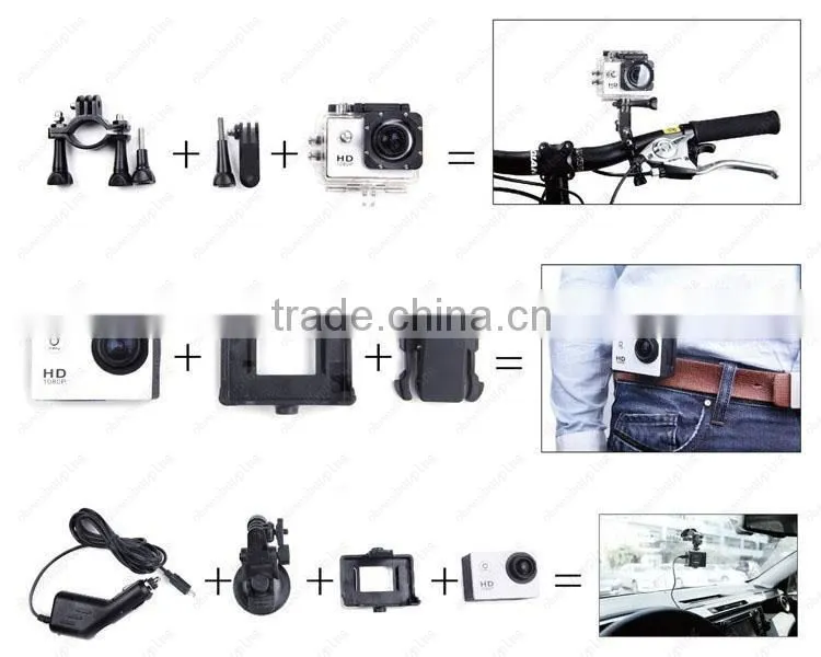 extreme sports wireless video sj4000 waterproof action camera with IR LED
