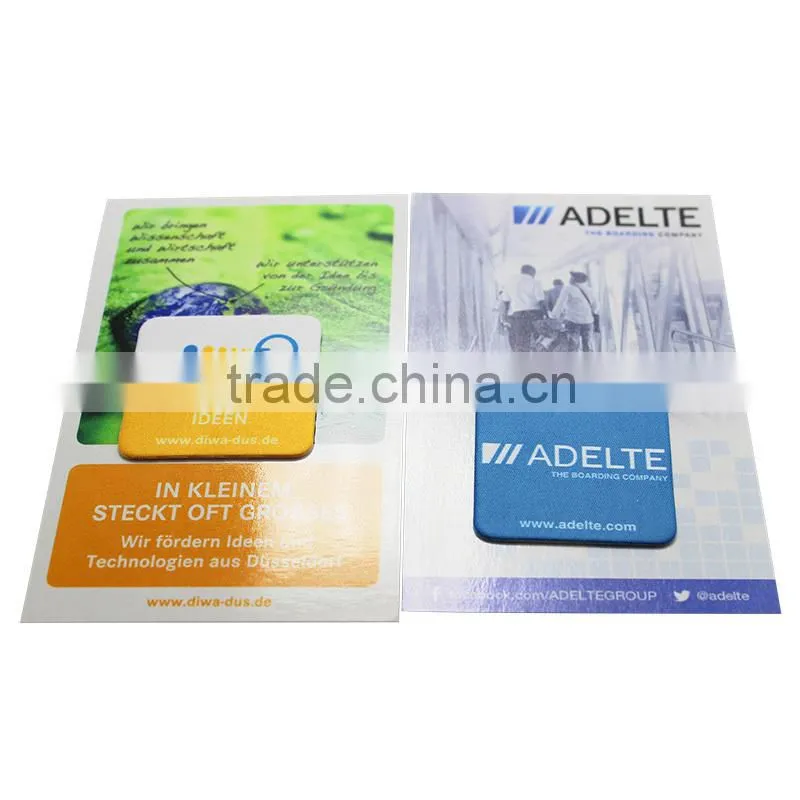 hot sale microfiber sticker screen cleaner