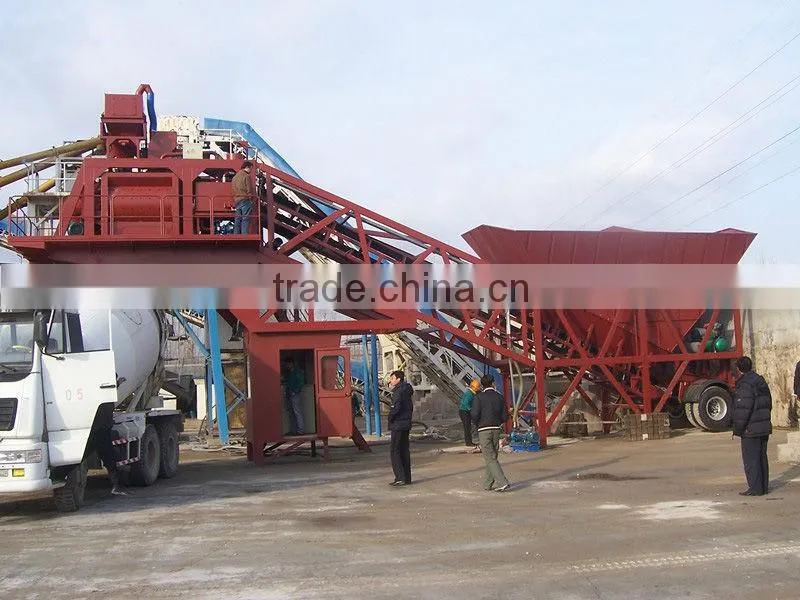 Mini 25m3/h Mobile Ready Concrete Mixed Batching/Mixing for Sale