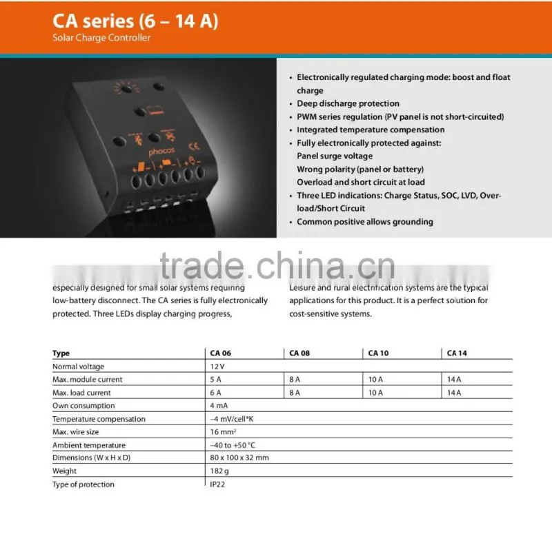 Low Price Hot Sale Charge Controller 48 Volt