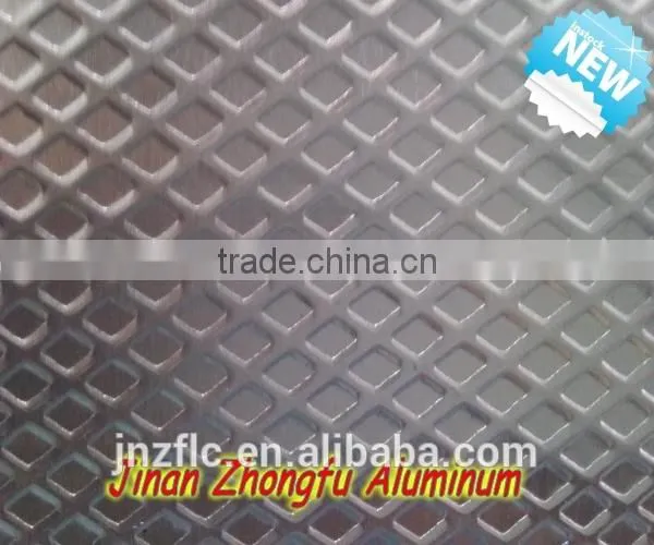 Embossed Surface Treatment and O-H112 Temper diamond embossed aluminum plate