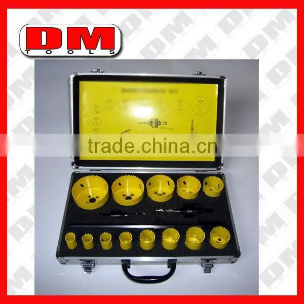 Low price hotsell hss hole saw set bi-metal hole saw kit