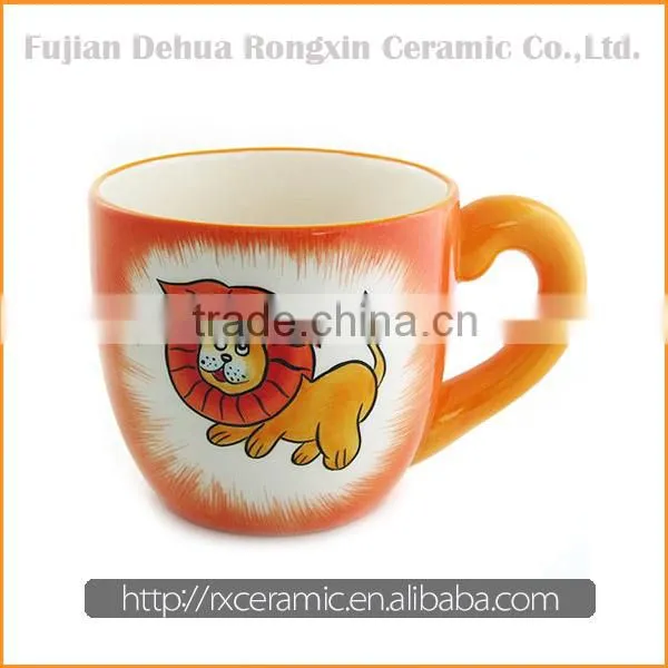 3D animal design hand-painted chinese porcelain tableware