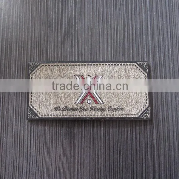 Antique Style PU Label for Jeans
