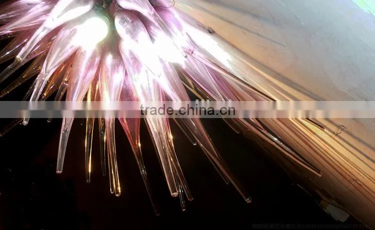 hand blown glass wall decoration XO-20150702&Murano glass chandelier from famous Chinese glass artist Mr Ou