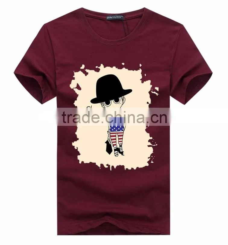 wholesale clothing 2016 High quality customprinted t-shirtOEM Plain mens all color shirt classic collar new design t shirt