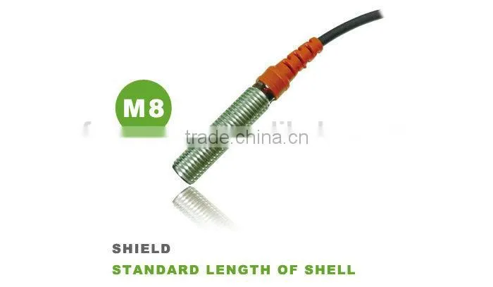 M8 F&C F3C-08KS01Series Proximity Position Sensor, 2 Years warranty, 360 Degree LED View, Flush Sensor.