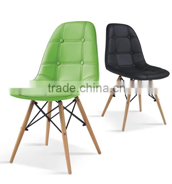 room furniture cheap red leather pu dining chair