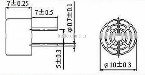 FBULS1007P best price ultrasonic sensor low power transmitter transceiver ultrasonic doppler transceiver sensor (FBELE)